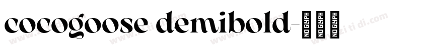 cocogoose demibold字体转换